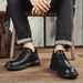 Leather Lace-Up Business Casual Shoes For Men In Autumn, Versatile For Formal Wear, Soft-Soled Top Layer Cowhide Men's S_vogvips.com