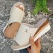 New Wedge Slippers For Women With Thick Sole Medium And Beach Fish Mouth Flip-flops_vogvips.com
