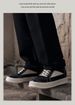 Tooling Men's Shoes Board Shoes Niche Design Platform Round Head Leather Shoes Retro Splicing Casual Shoes_vogvips.com