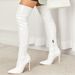 High Heel Soft Patent Leather Inner Zipper Fashion Outdoor Stretch Pointed 35-42 Over-the-Knee Boots_vogvips.com