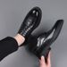 Men's shoes fall business formal leather shoes men Brock leather soft bottom breathable wedding groom shoes_vogvips.com