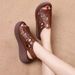Hollow Sandals Women's Platform Muffin Mother Fish Mouth Shoes Wedge Heel Ethnic Style Old Women's Shoes_vogvips.com