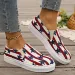 Independence Day Sneakers Autumn Winter Elastic Women Flat Star Stripe Shoes Ss Size_vogvips.com