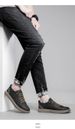 Men's Round Head Board Shoes Cowhide Surface Breathable Embossed Casual Little White Shoes Low-top Sports Men's Shoes_vogvips.com