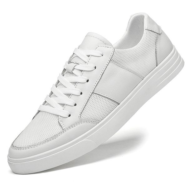 The First Layer Of Men's Shoes Mesh Yarn Breathable Little White Shoes Men's Casual Board Shoes Hollow Mesh Shoes_vogvips.com