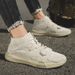 Men's Shoes Medium Tube Casual Cotton Boots Sports Labor Work Retro Martin Boots Men_vogvips.com