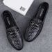 Leather New Style Simple Fashion Commuter Loafers Soft Sole Slip-On Business Casual Men's Shoes_vogvips.com