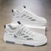 2025 New Summer Breathable Lace Up Mesh Casual Board Student Flat Sports Men's Shoes, Versatile Trendy Shoes_vogvips.com