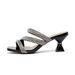 Huidong 2026 New Foreign Trade Model Stiletto Heel Sandals With Rhinestones Slip-On Niche Fashion Simple Evening Women's_vogvips.com