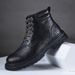 Martin Boots Shoes Men's Big Head Derby Shoes Style Platform Knight Boots Shoes Men_vogvips.com