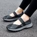Summer Explosion Lightweight Breathable Mother Shoes Lazy One Pedal Cross-border Large Size Handwoven Shoes Women_vogvips.com