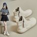Soft Sole Martin Boots With Cushioning Effect, 2023 New Autumn And Winter Women's Boots, Widened Fat Feet, Suitable For_vogvips.com