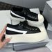 (Dingji) 2025 New SMFK Thick Soled Canvas Shoes, Summer Cowhide Night Shooting Star Sneakers, Black And White_vogvips.com
