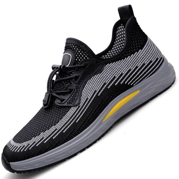 Shoes Flying Knitting Casual Sneakers Dad Shoes Grandpa Casual Walking Soft-sided Shoes Men's Shoes_vogvips.com