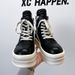 Autumn Winter New Fashion Trend Short Boots High Top Inverted Triangle Black White Unique Thick Sole Increase 98799-A_vogvips.com