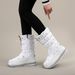 New Winter Cross-border Snow Boots Women's Non-slip And Warm Northeast Large Cotton Shoes Women's Cotton Shoes Thickened Soles High-top Women's Boots_vogvips.com