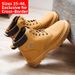 Men's High Top Martin Boots Korean Style Thick Soled Non Slip Work Short Trendy Shoes_vogvips.com