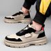 Men's Shoes Trendy Dad Shoes Leather Surface Breathable Sports Shoes Platform Casual Board Shoes_vogvips.com