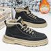 European Warm Series Martin Winter Fleece Lined Thickened Warm High-top Work Shoes British Style Men's Mid-top Snow Boots_vogvips.com