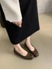 Ladies' Square Toe Shallow Mouth Single For Women 2025 Spring And Autumn New French Evening Style Gentle Fairy Flat_vogvips.com