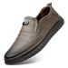 Euro Step Men's Leather 2025 Spring New Soft Breathable Casual Cowhide Sole Non-Slip Driving Shoes For Middle-Aged Dads_vogvips.com