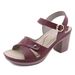 Summer New 2025 Metal Buckle Stitching Strap Thick Heel Comfortable Large Size Women's Sandals_vogvips.com