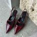 Chuyuji 2026 Spring New Style Pointed Toe Stiletto Heel Backless Mule Sandals Women, French Style, Comfortable For The_vogvips.com