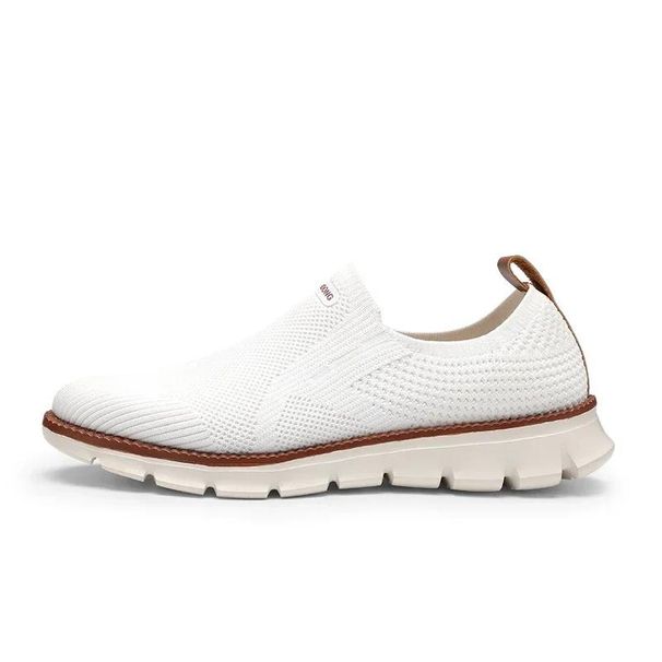 Fashionable Lightweight Leather Casual Shoes All Seasons Durable Walk Resistant Work Antiskid Comfortable Flat Shoes For Men_vogvips.com