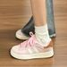 Korean Style Dad For Women White Sneakers Solid Color All Season Fairy Personalized Comfortable_vogvips.com