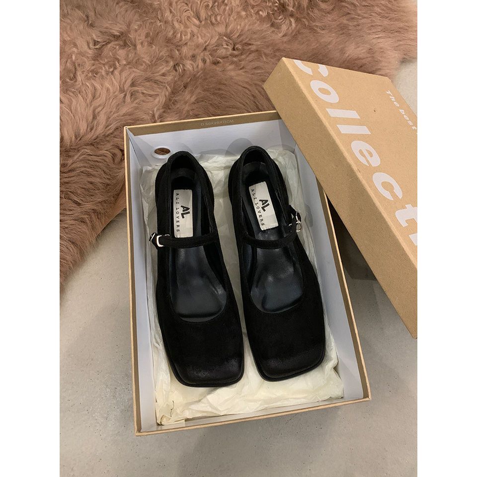Rough Order For Women, French High Heels, 2025 New Spring Outfit Dress, Mary Jane Small Leather S, Women's Singles_vogvips.com