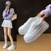 Little White Shoes Female And Female Students Leisure Sports Versatile Board Shoes Street Shooting_vogvips.com