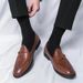 Men's In Plus Size, New Casual Leather Shoes, Fashionable Foot Covers, Loafers, Korean Version, Pointed Hairstyle,_vogvips.com