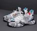 2025 Fashion Men Platform Breathable Comfortable Sport Chunky Knitting Mesh Casual Shoes White Sneakers_vogvips.com
