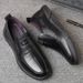 New Men's First Layer Cowhide Slip-On Business Casual Genuine Leather Soft Surface Non-Slip Dad Shoes_vogvips.com