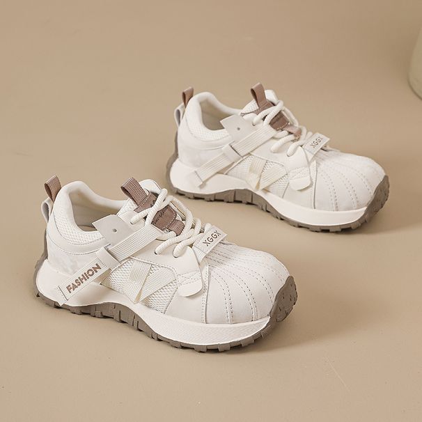 Shell Toe Dad For Women 2026 Spring New Versatile Forrest Gump Shoes High-End Niche Outdoor Casual Sneakers_vogvips.com