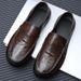 【Breathable Insoles】Fashionable Driving British Style Slip-On Business Formal Leather Shoes Men's Outdoor_vogvips.com