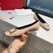 R Buckle V Flat Patent Square Toe Chunky Heel Single Versatile Small Leather Wedding Banquet High Heels Commuting_vogvips.com