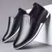 Suitable For All Seasons 2024 Spring Leather Men's Soft Sole Business Casual Shoes Summer British Fashion Slip-On Loafers_vogvips.com