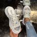 Women's Plus Size Summer 2025 Casual Sneakers - Breathable Lace-Up Slip-On Shoes With Mid Heel For Comfort & Style_vogvips.com