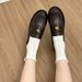 Horseskin Version Of Genuine Leather Gold Coin Loafers, Women's Small Low Heels, JK Small Leather Shoes, Single Shoes_vogvips.com