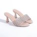 Elegant Rhinestone Flat Sandals For Women - Breathable Open-Toe Summer Shoes In Black, Brown, Pink (Sizes 36-42)_vogvips.com