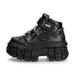 Women S Chunky Punk Platform Sneakers Round Toe Low Top Shoes With Metallic Detailing Foam Sole For Casual Wear_vogvips.com