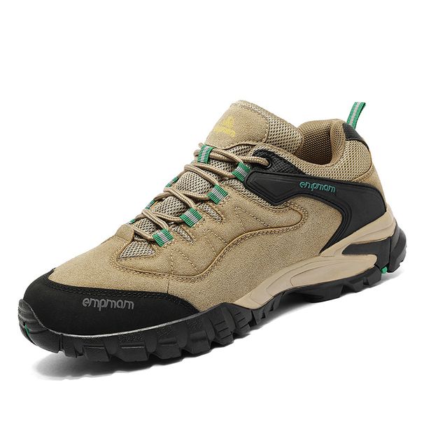 Casual Sneakers Men Low-top Lace-up Durable Breathable Hiking Shoes Men Shock-absorbing Outdoor Lightweight Sports Shoes Men_vogvips.com