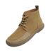Euro Step British Style Martin Boots Men's New Winter Flat Casual Shoes Non-Slip Pointed Toe Cowhide Loafers_vogvips.com