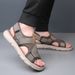 YRZL Soft Comfortable Non-Slip Men High Quality Beach Mens Gladiator Sandals Summer Casual Flat Shoes_vogvips.com