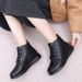 2025 Winter New Boots Top Layer Cowhide Fleece-Lined Women's Cotton Comfortable Warm Middle-Aged And Elderly Mom Shoes_vogvips.com