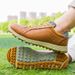 Men's Golf Shoes, Lightweight Golf Training Shoes Comfortable Spikless Walking Shoes Casual Fashion Golfers Sneakers_vogvips.com