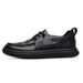Suitable For All Seasons Crooked For Men 2025 Spring New Versatile Business Casual Genuine Leather Men's Shoes Thick Sole Loafers_vogvips.com