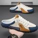 Men's Summer Slip-On Shoes With Mesh Upper & Backstrap, Breathable Outdoor Casual Loafers In Grey, Green, Beige_vogvips.com