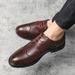 Euro Step Plus Size Formal Fashion 2025 New Brogue Men's Single British Leather Shoes_vogvips.com